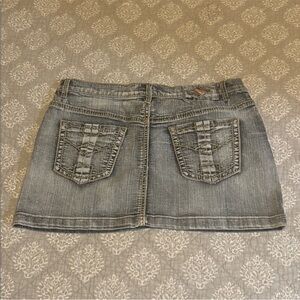 Funhouse Vintage Jean Mini Skirt